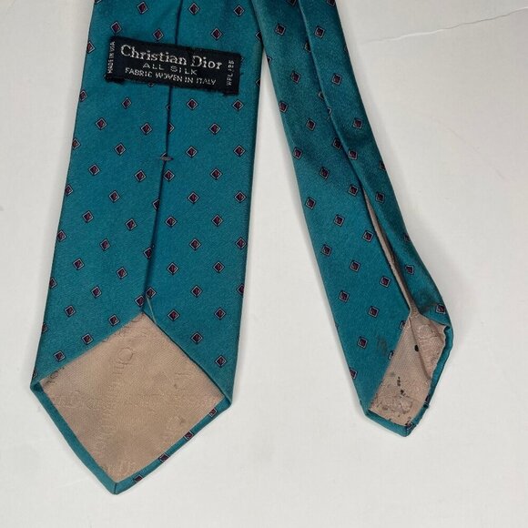 100% Silk Vintage Christian Dior Necktie Business, Event, Wedding Occasion - Picture 4 of 7